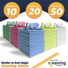 Image of DCS Microfibre Cleaning Cloth, Microfibre Cloth, Large Size: 40x40cm. Super Soft
