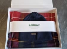 Image of Barbour Unisex Swinton Beanie&Galingale Scarf Set...One Size.