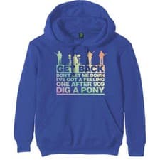 Image of The Beatles 'Get Back Gradient' Royal Blue Pullover Hoodie - NEW OFFICIAL