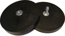 Image of Neodymium Rubber Coated Pot Magnet 36mm 43mm 66mm 88mm 1/4-20 UNC