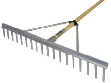 Image of Faithfull Aluminium Landscape Rake Wooden Handle FSC 100%