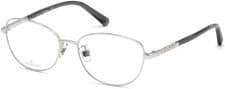 Image of Swarovski SK5386-H 016 Shiny Silver Metal Optical Eyeglasses Frame 54-16-145 RX