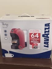 Image of Lavazza a Modo Mio Tiny Coffee Maker, 1450 W, 0.75 Litres, White, +64 Capsules