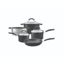 Image of Circulon Total Hard Anodised 5 Piece Pan Set Grey Induction Cookware Pans Set