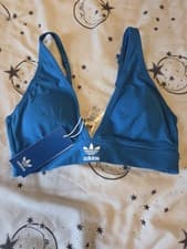 Image of Adidas Originals Women's Blue Sport Bra Size M New With Tags