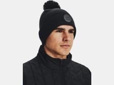 Image of Under Armour Coldgear Infrared Pom Beanie Hat 1373107 001