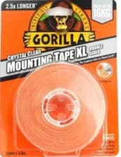 Image of Gorilla 3044121 Double Sided Clear Mounting Tape XL 25mmx3.8m The Original!!