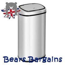 Image of 68L Sensor Dustbin Stainless Steel Automatic Kitchen Waste Bin Silver - HOMCOM