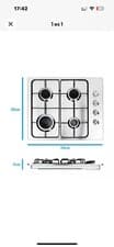 Image of Essentials 4-Burner Gas Hob Black