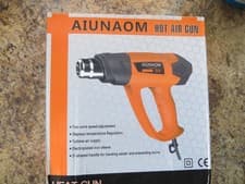 Image of 2000W Heat Gun, AIUNAOM Professional Hot Air Gun with 9-Level Temp Orange