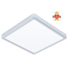 Image of Eglo LED Flush Ceiling Light Fueva 5, 11 inches, Square Bathroom Lighting Made