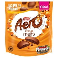 Image of 8 x Nestle Aero Chocolate Orange Melts 86G