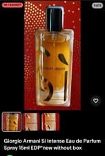 Image of Giorgio Armani Si Intense Eau de Parfum Spray 15ml EDP*new without box