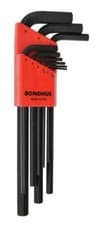 Image of BONDHUS Allen Key Set Hex 9pcs Metric 1.5mm-10mm HLX9M 12199
