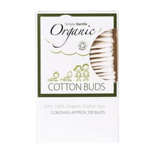 Image of Simply Gentle Organic Cotton Buds 200 Pack Plastic Free