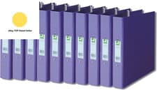 Image of 25Mm 2 Ring Binder Polypropylene A4 Purple (Pack of 10)