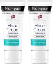Image of 2 or 4 pack Neutrogena Norwegian Formula Hand Cream, Moisturising Antibac, 50 ml