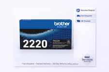 Image of Genuine Brother TN-2220 TN2220 High Yield Black Toner Cartridge 2,600 Pages