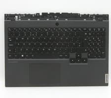 Image of Lenovo 5 15ARH05 Palmrest Cover Touchpad Keyboard UK Black Backlit 5CB0Z27703