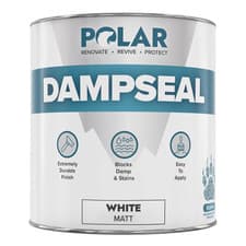 Image of Polar Damp Seal Paint - 500Ml, White - Primer & Topcoat for Indoor Walls & Ceili
