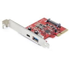 Image of StarTech.com 2-Port 10Gbps USB-A & USB-C PCIe Card - USB 3.1 Gen 2 PCI Express T