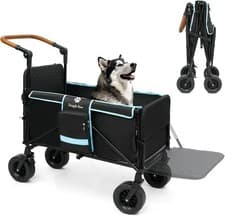 Image of Snagle Paw Folding Dog Stroller for Large Dogs,All Terrain Pet Pushchair