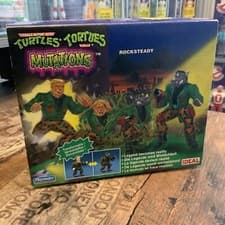 Image of Playmates TMNT Teenage Mutant Ninja Turtles Mutations Rocksteady Action Figure
