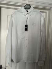 Image of BNWT HUGO BOSS White Men's Shirt Relaxed fit Full Sleeve NEW £119 RRP
