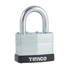 Image of TIMCO Laminated Padlock - 50mm | Pack of 1