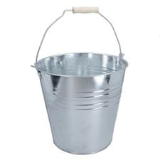 Image of 15L Galvanised Steel Metal Bucket Pail Water Coal Fire Greenhouse Garden Plants