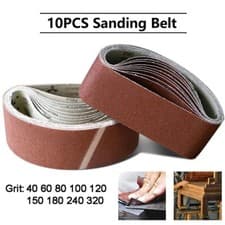 Image of 10PC 610x100mm Sanding Belts For Belt Sande Abrasive Sandpaper 40-320# for Metal