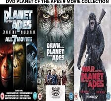 Image of DVD PLANET OF THE APES 9 MOVIE COLLECTION ALL NINE FILM PART 1-9 UK R2 NEW