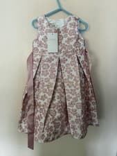 Image of Girls Dress By Monsoon New With Tags Pink Flower Pattern Age 2-3 Years