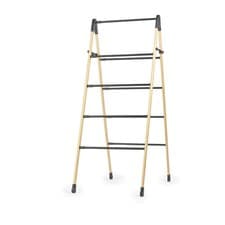 Image of Beldray 4 Tier Extendable Clothes Airer, Bamboo Frame, Drying Space, Foldable