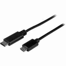 Image of Startech 0.5M Usb C To Micro Usb Cable M/M Usb 2.0 Usb-C To Micro Usb Charge Cab