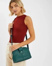 Image of Accessorize blue Double Zip Cross-Body Bag