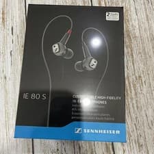 Image of Sennheiser IE 80 S In-Ear High-Fidelity Wired Earphones Black Brand New & Sealed