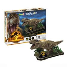 Image of Revell Jurassic World Dominion T. Rex 3D Puzzle Tyrannosaurus Dinosaur