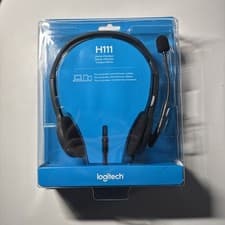 Image of Logitech H111 Stereo Headset Wired - BRAND NEW AND SEALED - FREE DELIVERY
