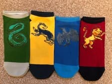 Image of Harry Potter Women's Socks Primark Gryffindor Slytherin Hufflepuff Ladies New