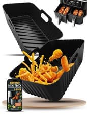 Image of Silicone Air Fryer Liners 2 Pack for Ninja Dual Zone AF400UK AF451UK AF300UK
