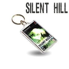 Image of Silent Hill 2 PS2 Keyring Plastic Style Key Chain PlayStation 2 Game Inspired