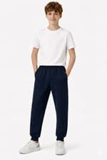 Image of Girls Boys Kids Pack Of Two Jogging Bottoms School PE Sports Fleece Joggers