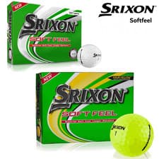 Image of SRIXON SOFT FEEL GOLF BALLS YELLOW OR WHITE DISTANCE GOLF BALLS MENS GOLF BALLS