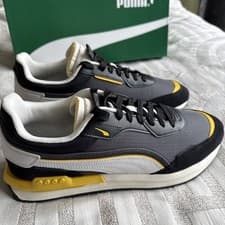 Image of PUMA City Rider Electric Men's Shoes Size 11 UK Black Yellow Trainers 382045 05