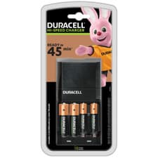 Image of Duracell Battery Charger Hi-Speed Advanced CEF27 with 2 x AA & 2 x AAA Batteries
