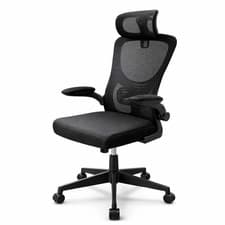 Image of Ergonomic Office Chair - Mesh Computer Chair Reclining Headrest With High Back