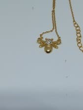 Image of Gold Plated Bee Necklace