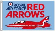 Image of The Red Arrows RAF OFFICIAL Polyester 5'x3' Flag - EXCLUSIVE