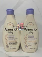 Image of 2 x Aveeno Baby CALMING COMFORT Bedtime Bath & Wash Lavender Scent 250ml